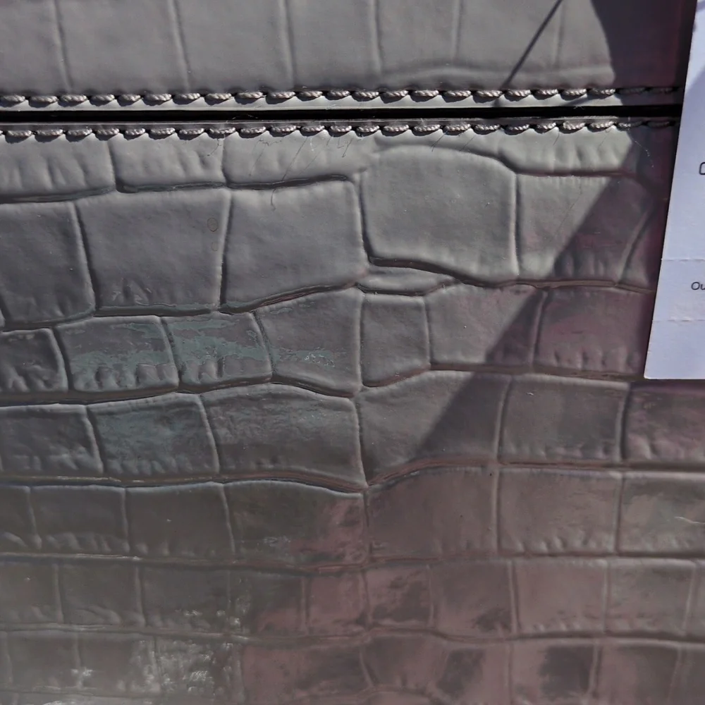 Kate Spade Doris Knightsbridge Grey Crocodile Emboss Leather Crossbody Satchel - Picture 14 of 14